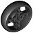 Roda 56x14 Technic com furo para eixo e 8 furos com pneu de borracha fixo - Imagem 1