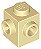 Tijolo Modificado 1x1 com Studs em dois lados Adjacentes Bege - Imagem 1