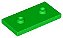 Placa Modificada 2x4 com 2 studs Verde Brilhante - Imagem 1