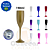 100 Taças de Champanhe 190ml Acrílica – SEM PERSONALIZAÇÃO - Imagem 1