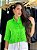 Camisa Com Bordado Manual Verde Vibrante - Open - Imagem 1