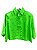 Camisa Com Bordado Manual Verde Vibrante - Open - Imagem 3