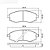 Jogo pastilha freio dianteira Hyundai-Jac cobreq n1211 J5-Elantra - Imagem 1