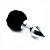 Plug Anal em Metal 7cm com Pompom Colorido - Imagem 1