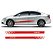 Adesivo Lateral Para Civic e New Civic Honda Mod Cv6 Faixa colante Fita - Imagem 8