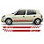 Kit Acessórios Peças Adesivo lateral Renault Clio 4 potas hatch e sedan Sport Fita Colante SRT - Imagem 10