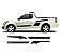 Kit Adesivo faixa lateral tuning Chevrolet Pick-up Nova Montana modelo Sport SRT - Imagem 1