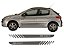Adesivo faixa lateral tuning Peugeot 206 e 207 (4 portas) modelo Sport listrado fita colante SRT - Imagem 6