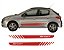 Adesivo faixa lateral tuning Peugeot 206 e 207 (4 portas) modelo Sport listrado fita colante SRT - Imagem 9
