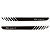 Adesivo faixa lateral tuning Peugeot 206 e 207 (4 portas) modelo Sport listrado fita colante SRT - Imagem 8