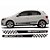 Adesivo faixa lateral VW Gol e Voyage G5 G6 4 portas Sport Racing Fita Colante SRT - Imagem 1