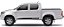 Kit Adesivo lateral Toyota Hilux Cabine Dupla Th5 Acessórios Fita Colante SRT Wolf1 X11Auto - Imagem 4