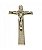 Crucifixo de Parede Dourado Metal 30x15 CM - Imagem 2