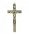 Crucifixo de Parede Dourado Metal 30x15 CM - Imagem 1