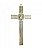 Crucifixo de Parede Dourado Metal 30x15 CM - Imagem 3