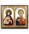 Quadro Sagrado Coração de Jesus e Maria 25x30cm - Imagem 1