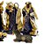 Presépio 10 Peças 15 CM - Roupa Azul e Dourado - Imagem 4