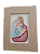 Quadro Sagrada Família - Pintado em Aquarela e bordado a mão em tecido de algodão - 16 x 21 cm - Imagem 1