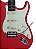 GUITARRA MEMPHIS 3S ESCALA ESCURA ESCUDO AGED WHITE MG-30 FIESTA RED - Imagem 3