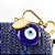 Bolsa Pequena Clutch Festa Mini Bag Azul Olho Grego Balada - Imagem 2