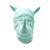 Vaso de Parede Cachepot Rinoceronte Verde Porcelana - Imagem 2