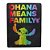Placa Pride Ohana - Lilo e Stitch - Metal 26cm - Imagem 1