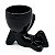 Kit 2 Vasos Cachepô em Cerâmica Homenzinho Deitado - Preto - Imagem 2