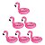 Kit 6 Bóias de Piscina Porta Copo - Flamingo - Imagem 1
