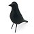 Pássaro Decorativo Eames Preto Pequeno - Imagem 1