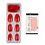 Unha Postiça Autocolante Gloss Oval Red - Imagem 3
