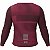 CAMISA CICLISMO UNISSEX BASIC SÓDBIKE, MANGA LONGA, SEM ZIPER, CORTE LASER, VINHO - Imagem 4