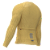 CAMISA CICLISMO UNISSEX MAX SÓDBIKE, ZIPER FULL, MANGA LONGA, CORTE LASER, AMARELO - Imagem 3