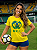 Camiseta Casual 2026 Brasil Amarela - Imagem 3