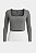 CROPPED MANGA LONGA POLIAMIDA CINZA - Imagem 1