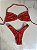 Biquíni Borboleta Vermelho Praia - Imagem 2