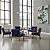 Poltrona Para Sala ou Recepção em Suede Azul Marinho - Madri - Imagem 2