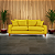Sofá Para Sala, Escritório ou Recepção Living Istambul em Courino Amarelo - Imagem 5
