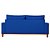 Sofá Confortável Para Sala, Escritório, Recepção Living Istambul em Courino Azul Marinho - Imagem 6