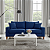 Sofá Living 3 Lugares Istambul em Suede Azul Marinho - Imagem 3