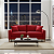 Sofá Living 3 Lugares Istambul em Suede Vermelho - Imagem 2