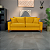 Sofá Living 3 Lugares Istambul em Suede Amarelo Mostarda - Imagem 4