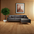 Sofá Califórnia 4 Lugares Living Com Chaise Direito em Linho Grafite - Imagem 4