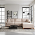 Sofá Califórnia 4 Lugares Living Com Chaise Direito em Linho Champagne - Imagem 5