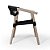 Cadeira Para Área Externa, Gourmet, Lazer, Piscina em Corda Náutica Preta e Alumínio na Cor Bege - Imagem 3