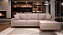 Sofá 4 Lugares Living Zargo Chaise Direito Linho Champagne - Imagem 1