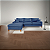 Sofá Califórnia 4 Lugares Living Com Chaise Esquerdo em Linho Azul - Imagem 5