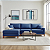 Sofá Califórnia 4 Lugares Living Com Chaise Esquerdo em Linho Azul - Imagem 4