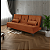 Sofá Cama Solteiro Reclinável em Suede Terracota - Colorado - Imagem 4