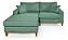 Sofá Com Chaise Esquerdo 1,94m em Linho Verde - Paris - Imagem 6