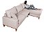 Sofá Amsterdã 3 Lugares 2,44m Living Com Chaise Direito Champagne - Imagem 5